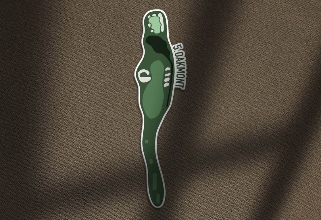 Oakmont Hole 5 Sticker