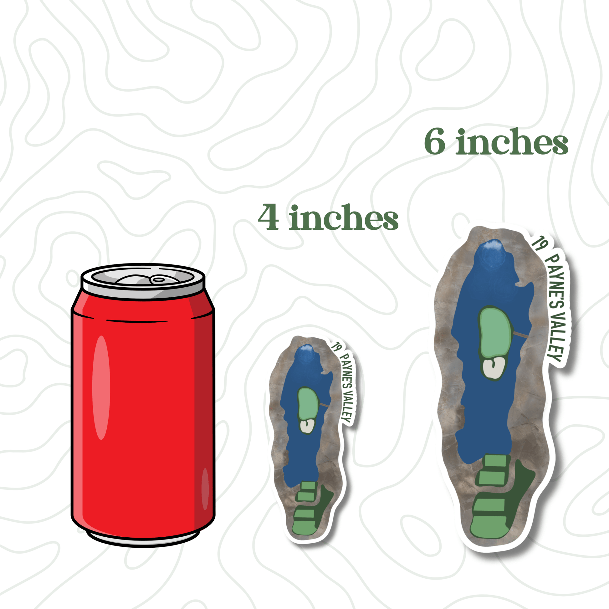 Paynes Valley Hole 19 Golf Sticker - Links & Legends