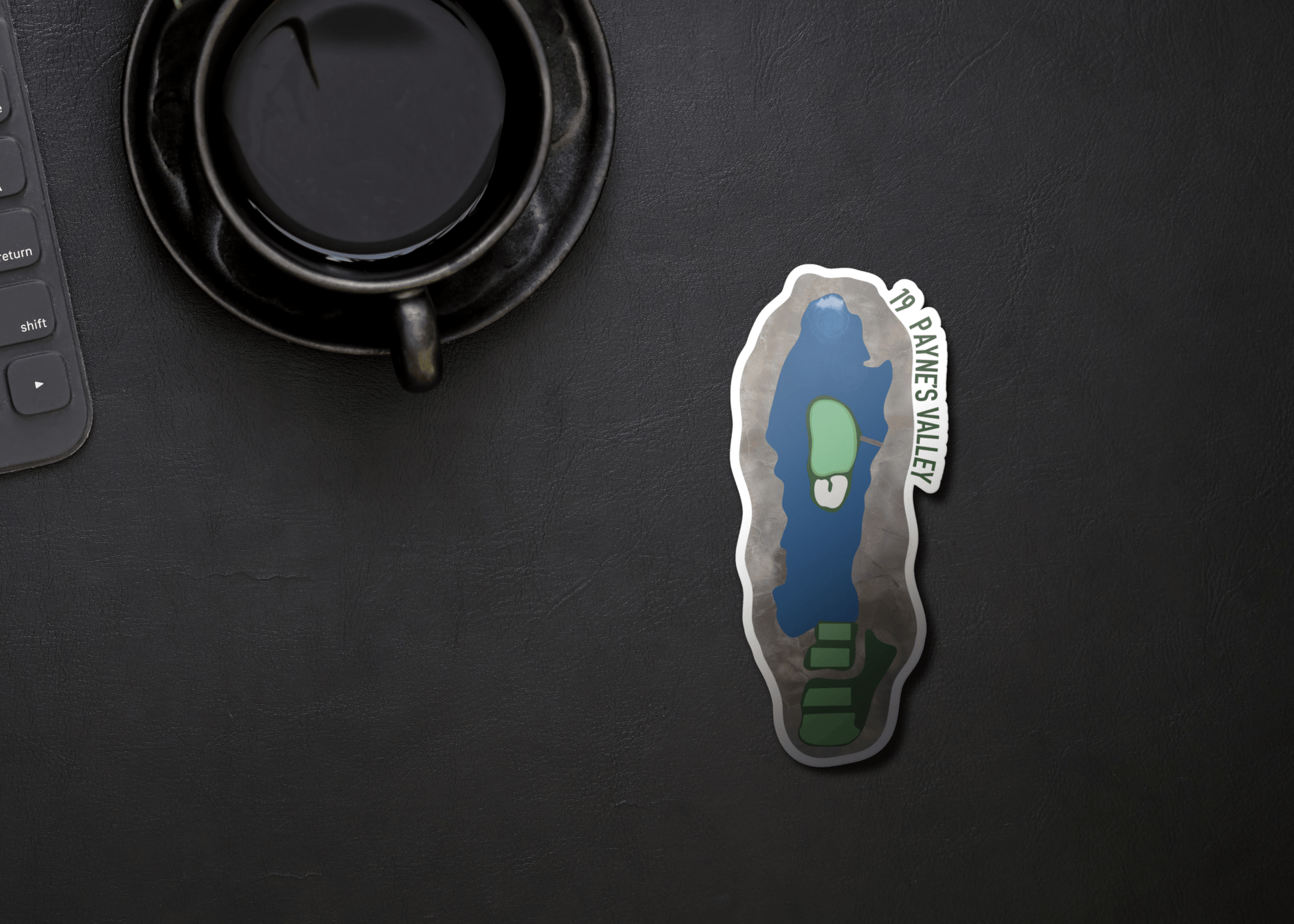 Paynes Valley Hole 19 Golf Sticker - Links & Legends