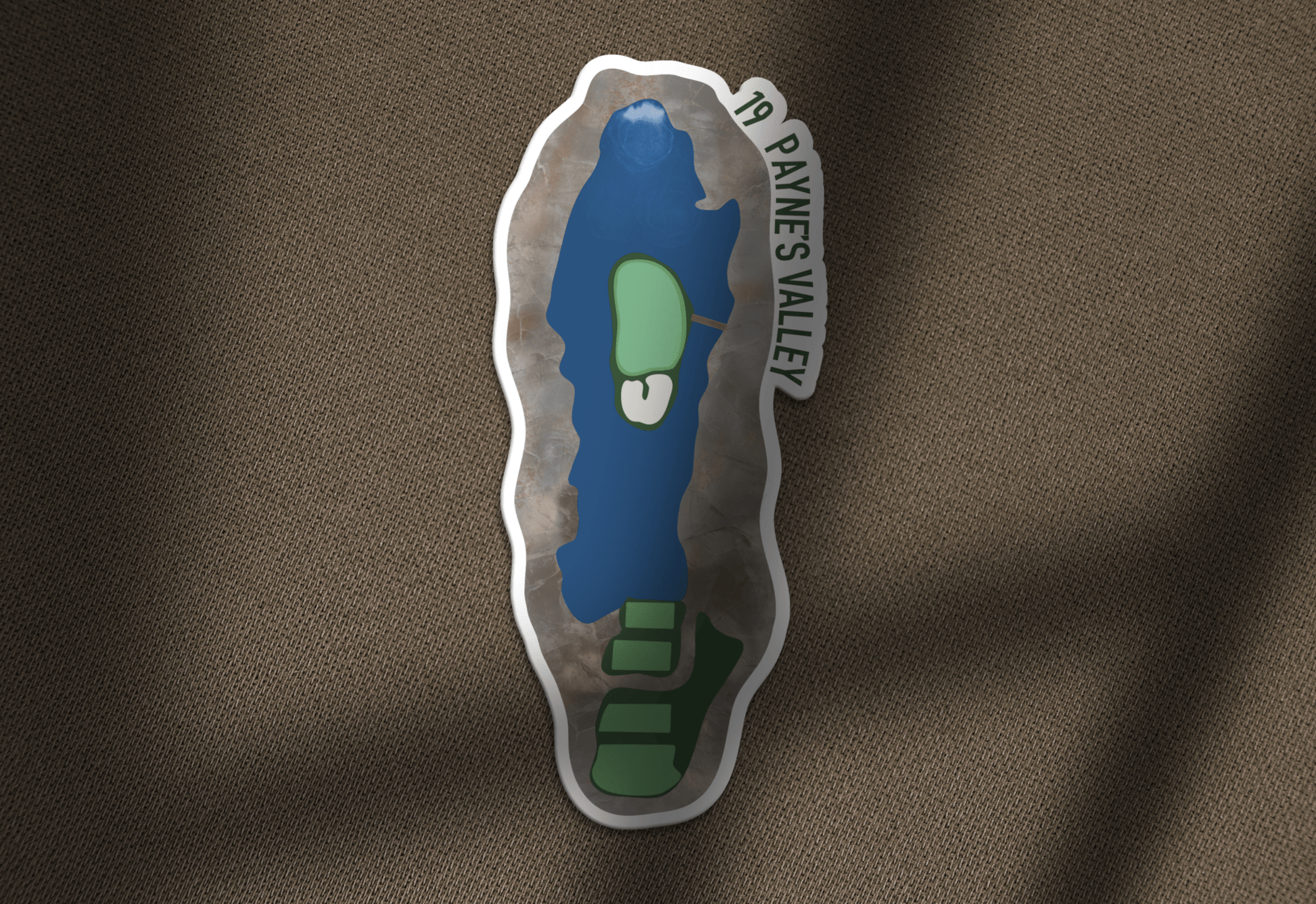 Paynes Valley Hole 19 Golf Sticker - Links & Legends