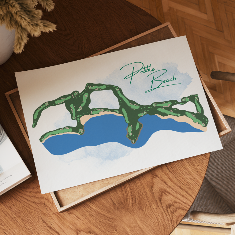Pebble Course Art Print