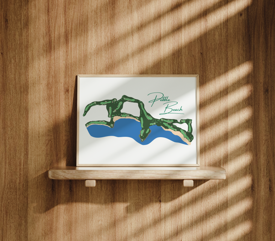 Pebble Course Art Print