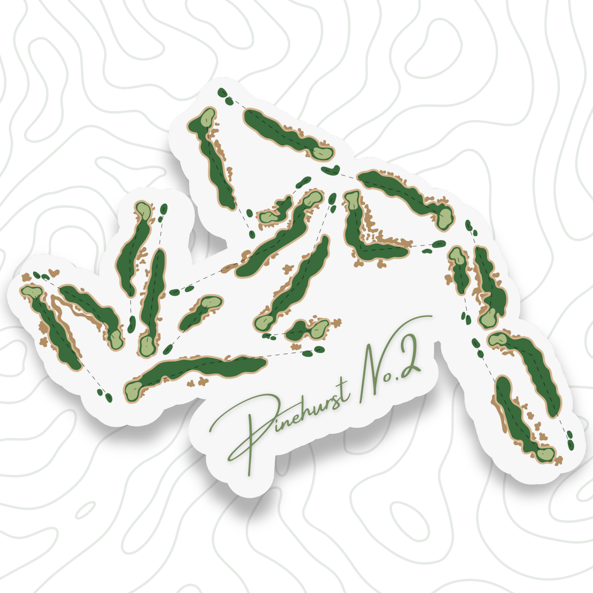 5-Pack Bundle of 6" Golf Stickers