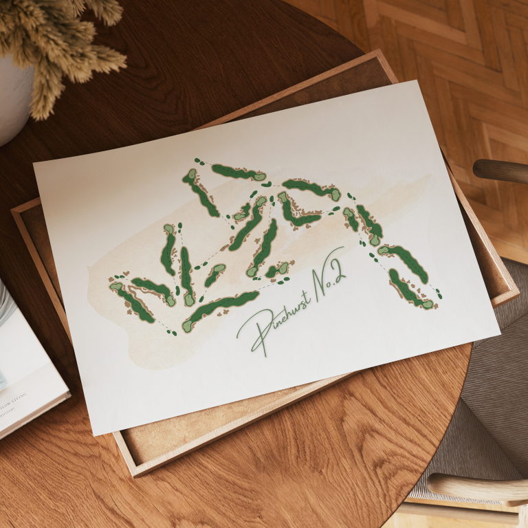 Pinehurst 2 Course Art Print