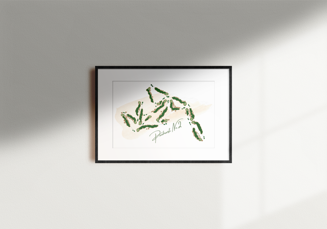Pinehurst 2 Course Art Print