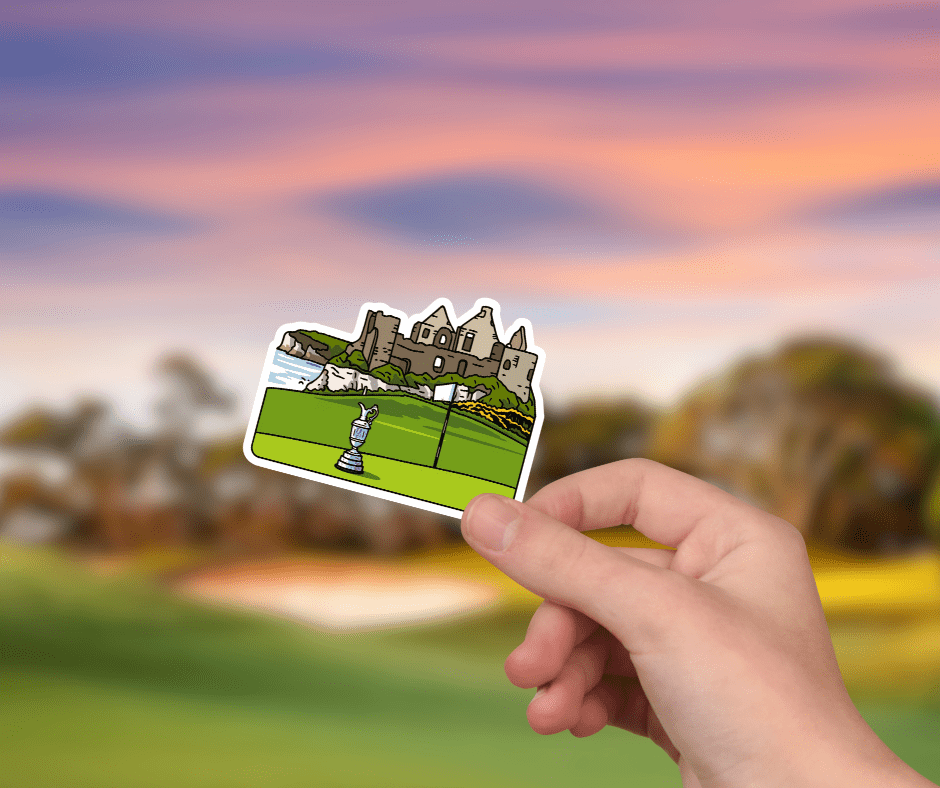 Royal Portrush Dunluce Castle Sticker - Links & Legends