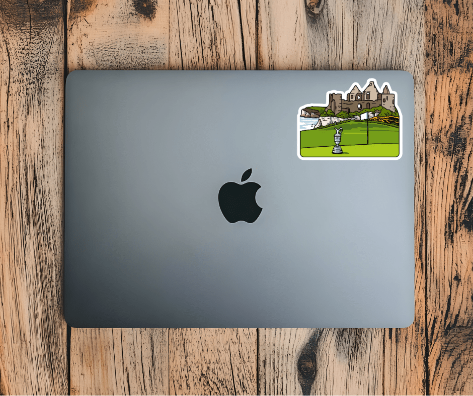 Royal Portrush Dunluce Castle Sticker - Links & Legends