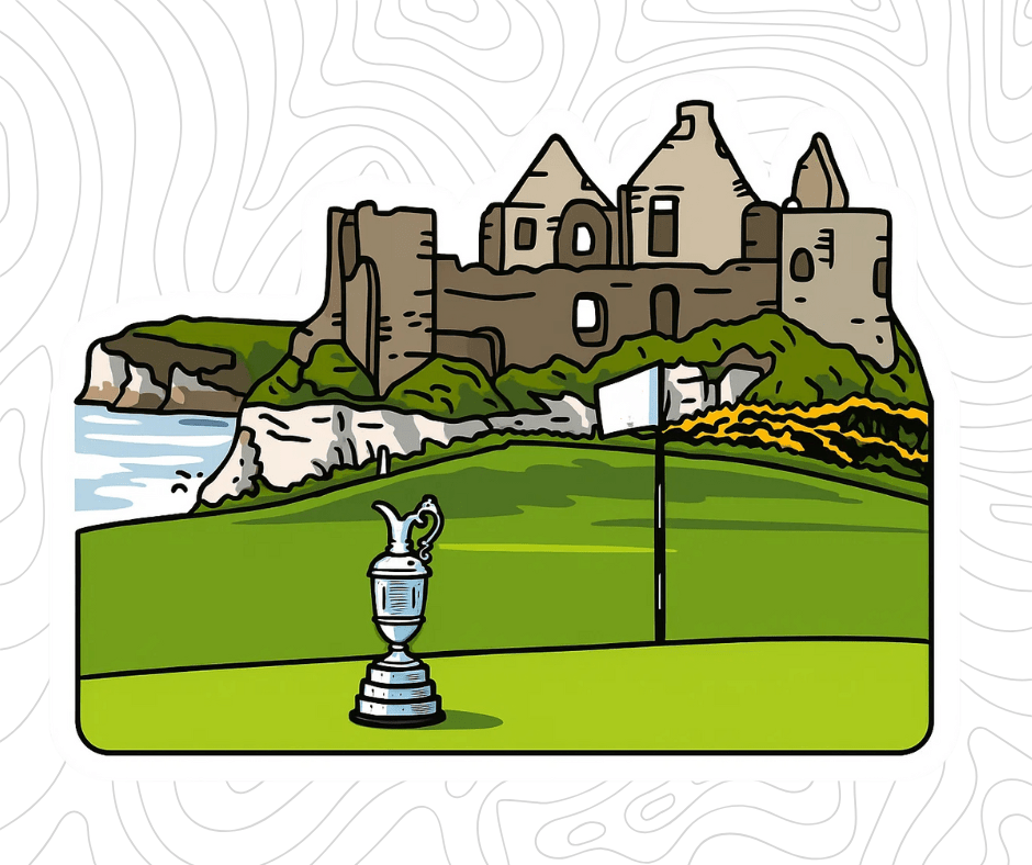 Royal Portrush Dunluce Castle Sticker - Links & Legends