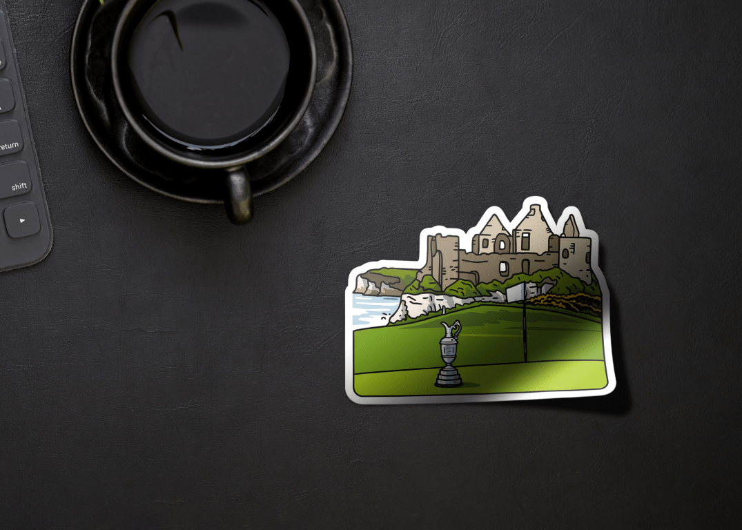 Royal Portrush Dunluce Castle Sticker - Links & Legends