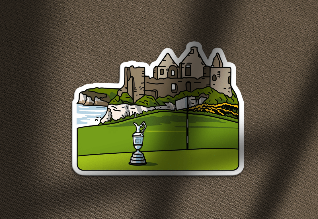 Royal Portrush Dunluce Castle Sticker - Links & Legends