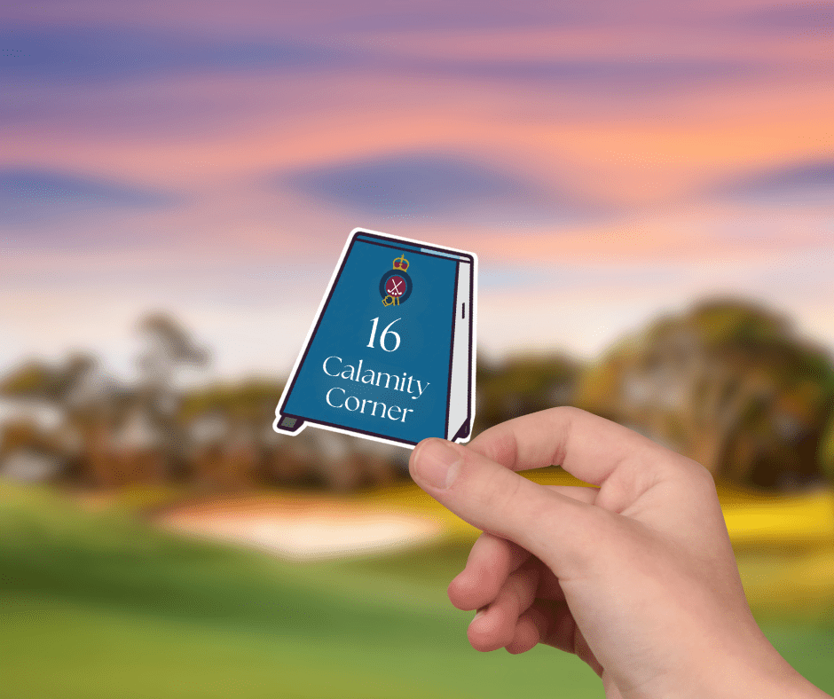 Royal Portrush Tee Marker Sticker - Links & Legends