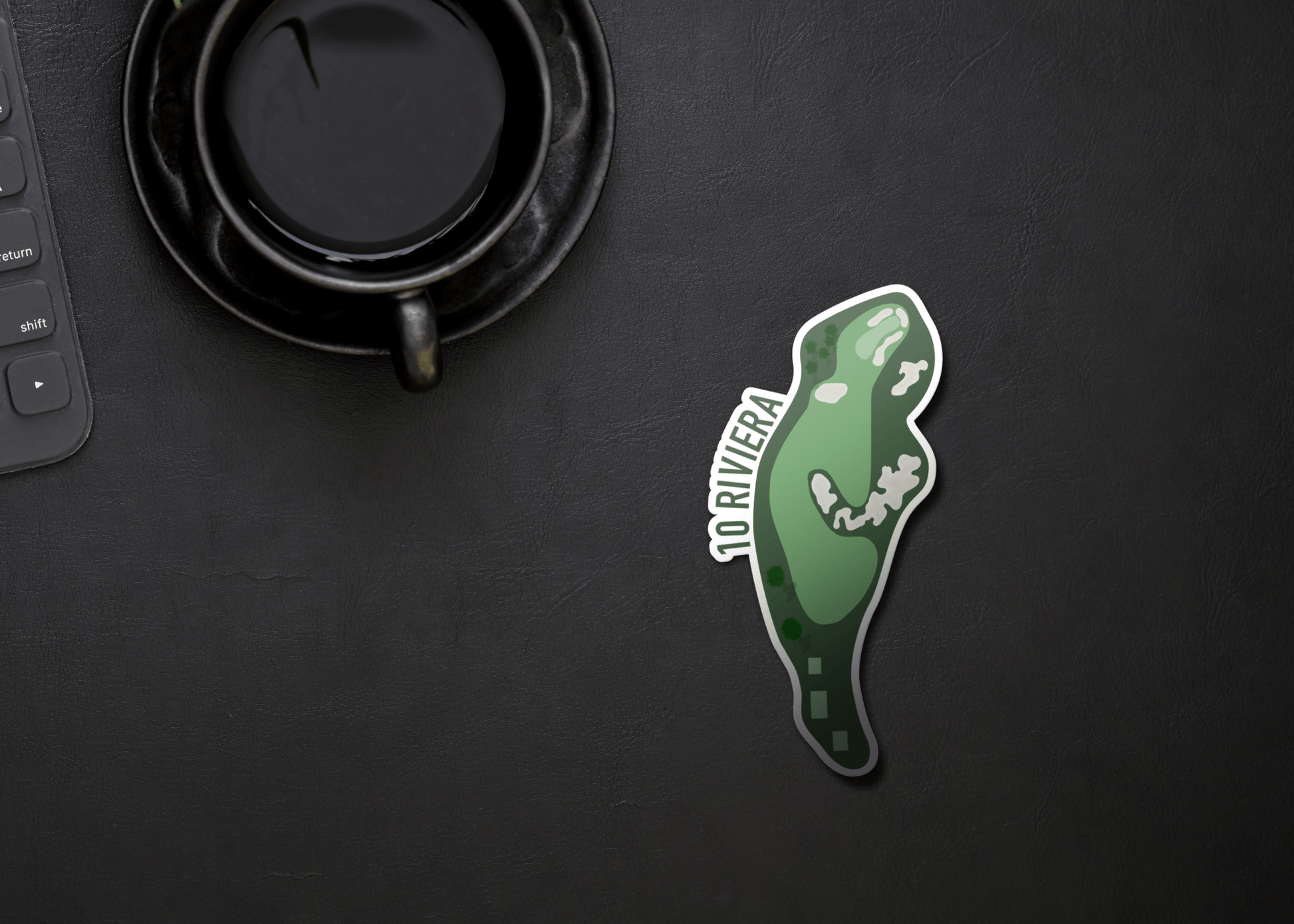 Riviera Hole 10 Golf Sticker - Links & Legends