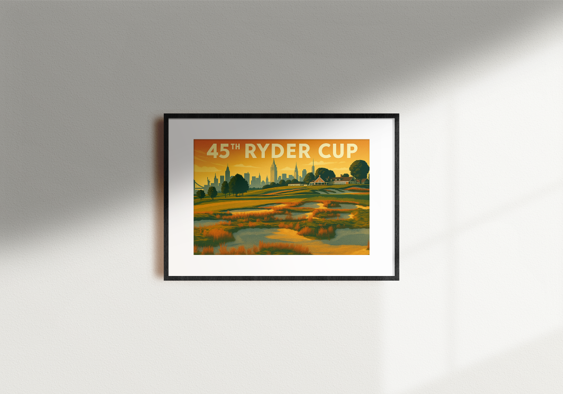 Bethpage Black & NYC Skyline Art Print