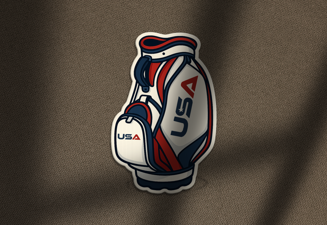 Ryder Cup USA Golf Bag Sticker