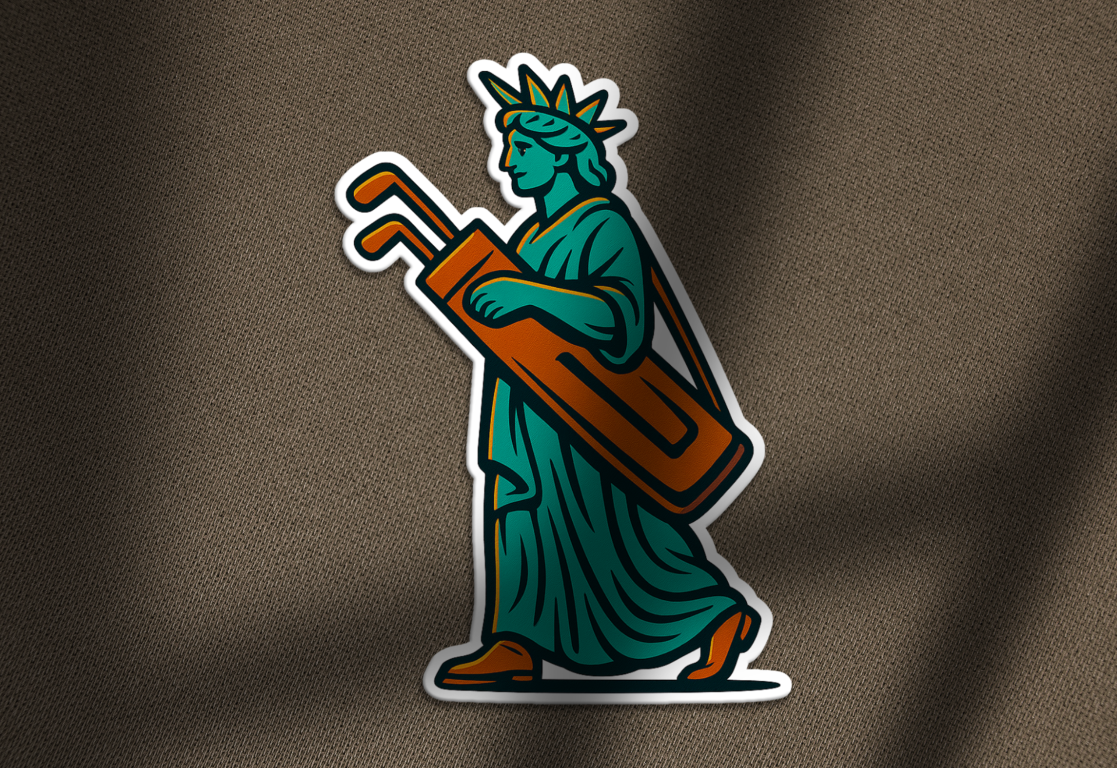 Lady Liberty Looper Sticker