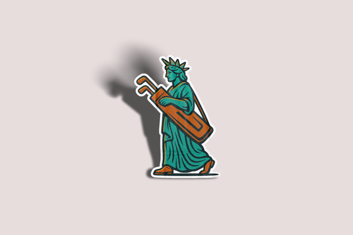 Lady Liberty Looper Sticker