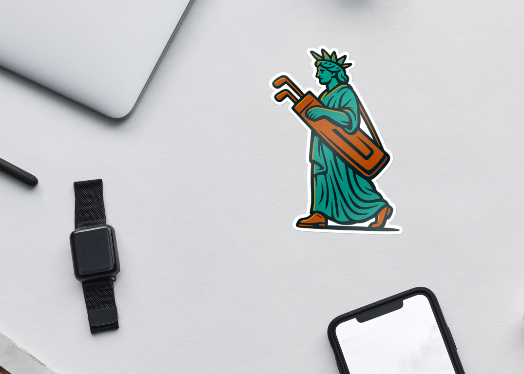Lady Liberty Looper Sticker