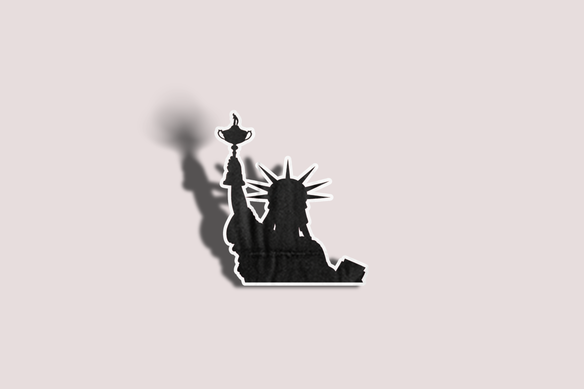 Lady Liberty Ryder Cup Trophy Sticker