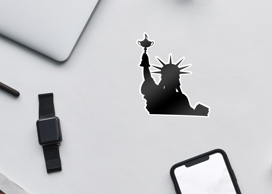 Lady Liberty Ryder Cup Trophy Sticker