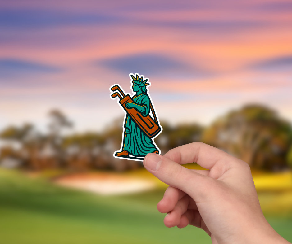 Lady Liberty Looper Sticker