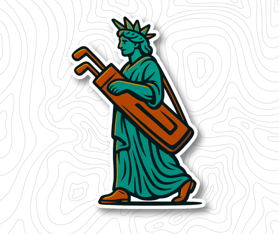 Lady Liberty Looper Sticker