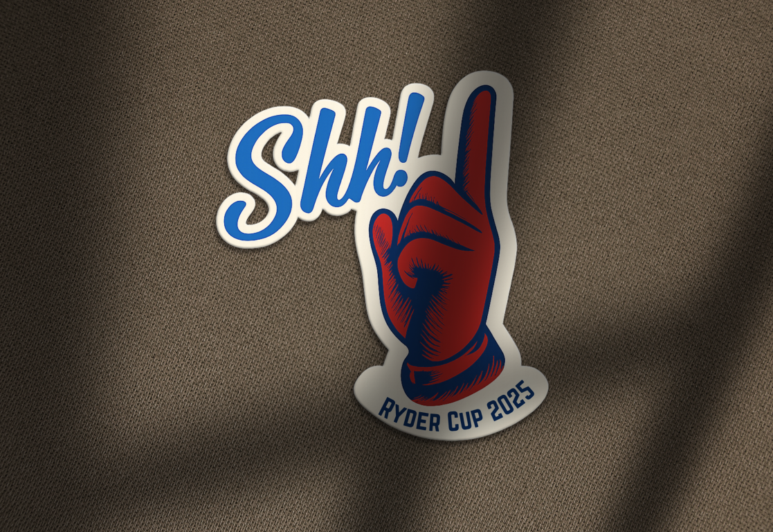 Shhh! Ryder Cup Sticker