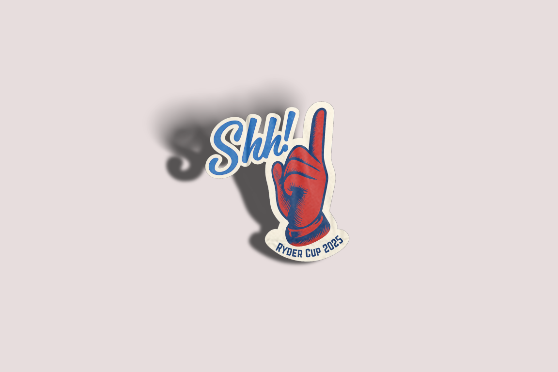 Shhh! Ryder Cup Sticker