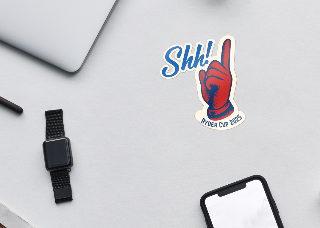 Shhh! Ryder Cup Sticker