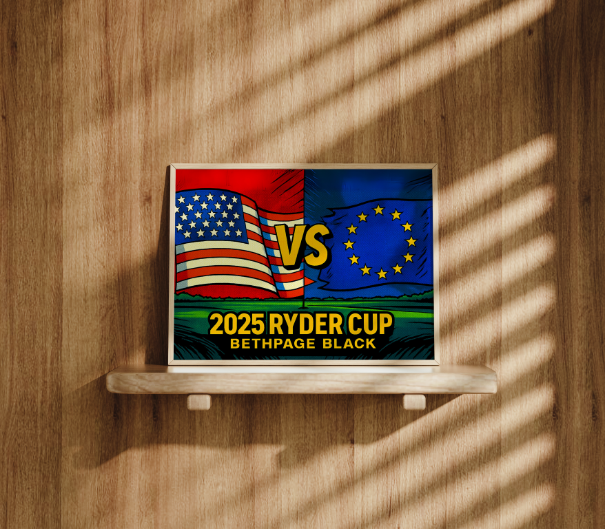 USA vs Europe Ryder Cup Comic Art Print