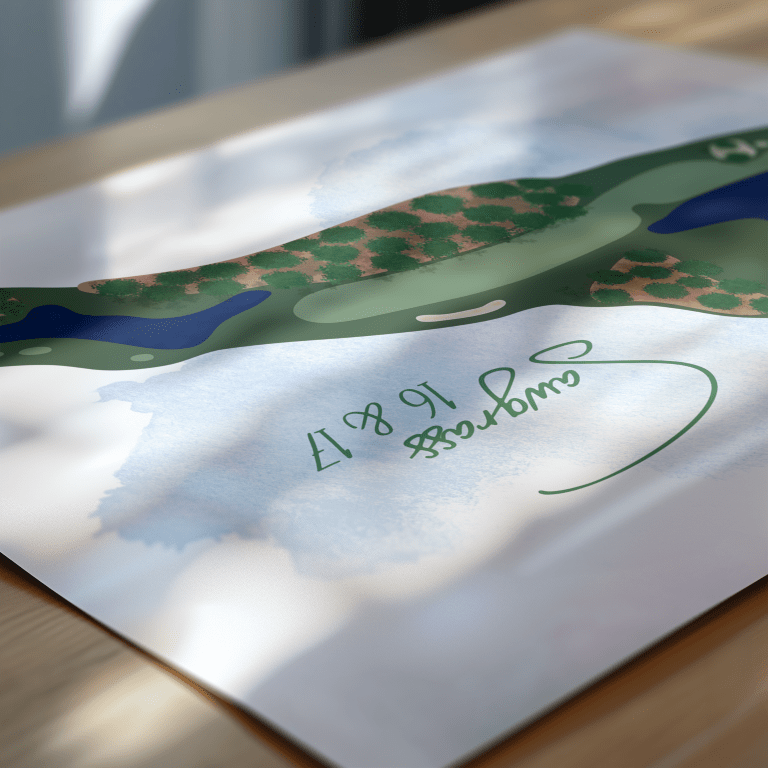 Sawgrass 16 17 Art Print - Links & Legends