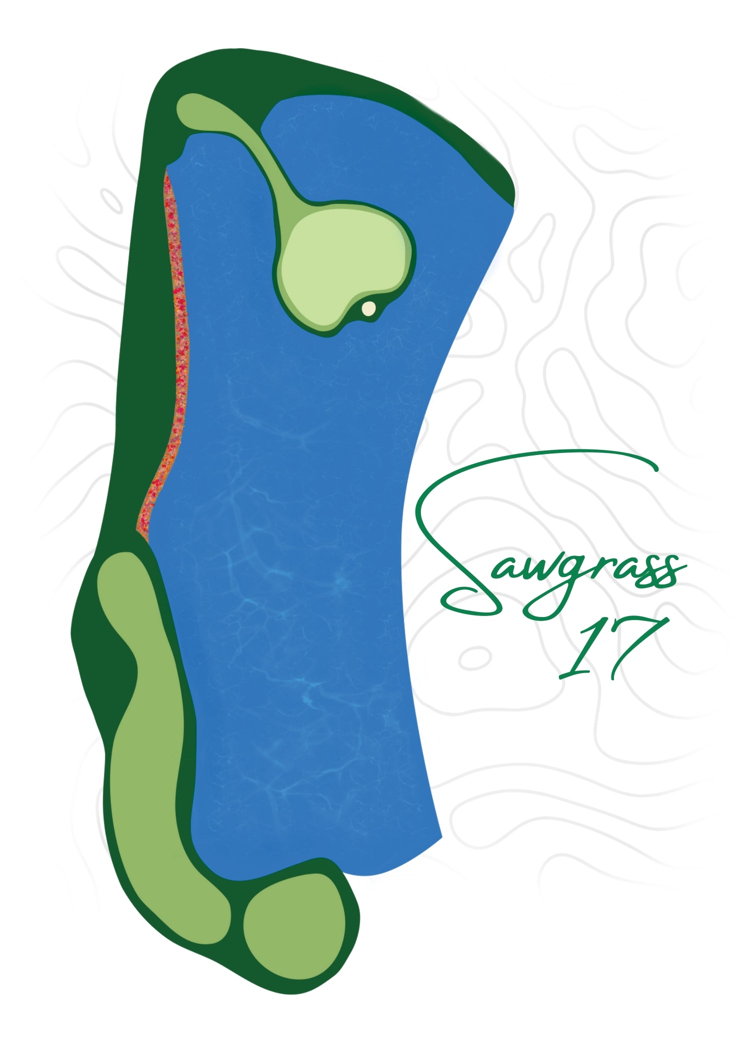 Sawgrass 17 Art Print