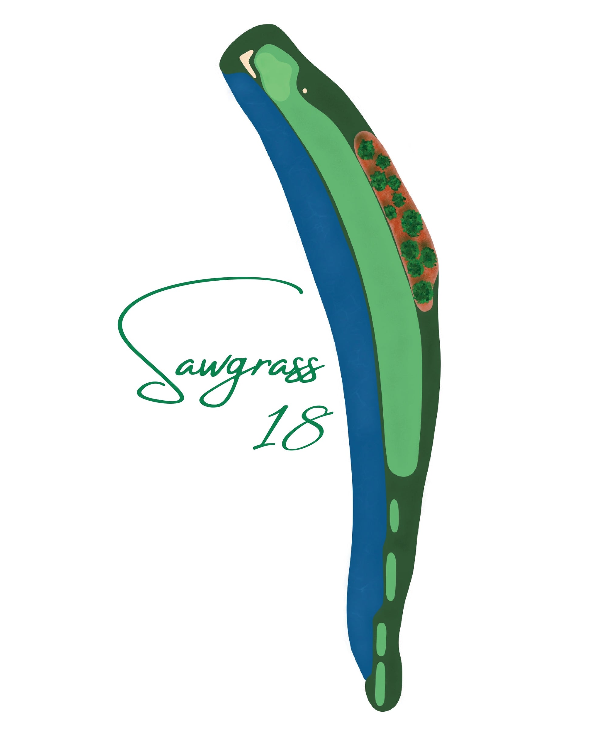 Sawgrass 18 Art Print