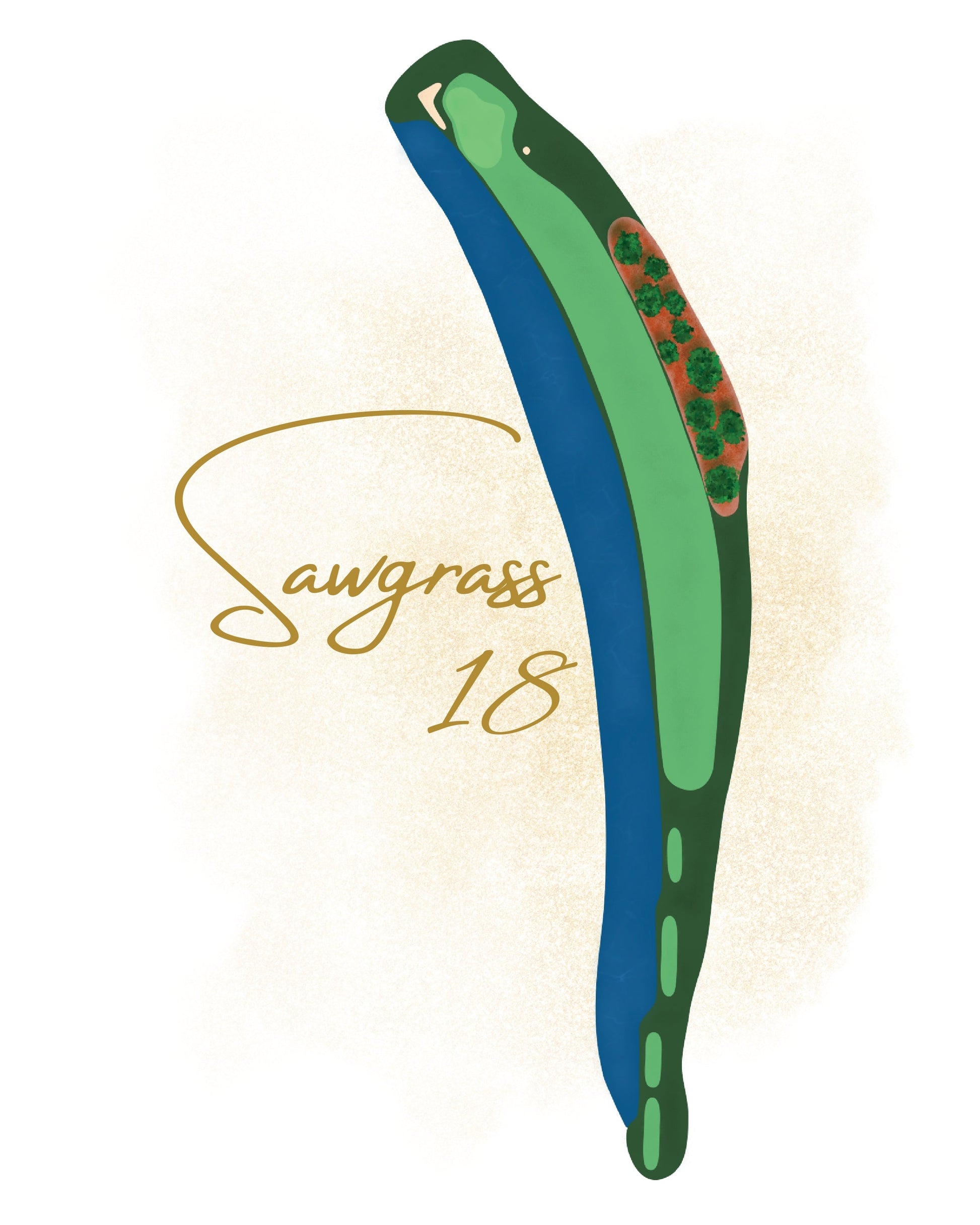 Sawgrass 18 Art Print