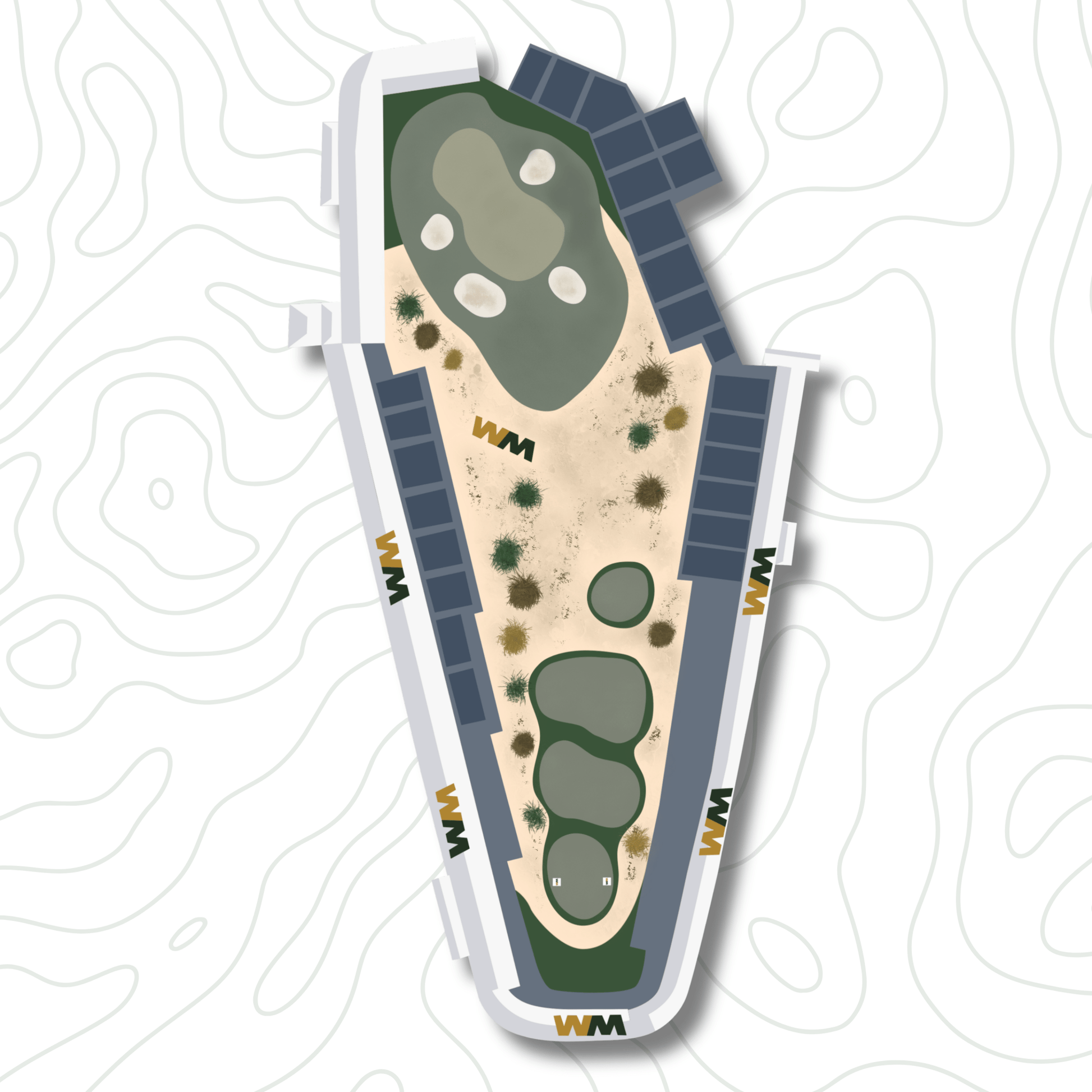 Scottsdale Golf Course Sticker Bundle (4 - Pack) - Links & Legends
