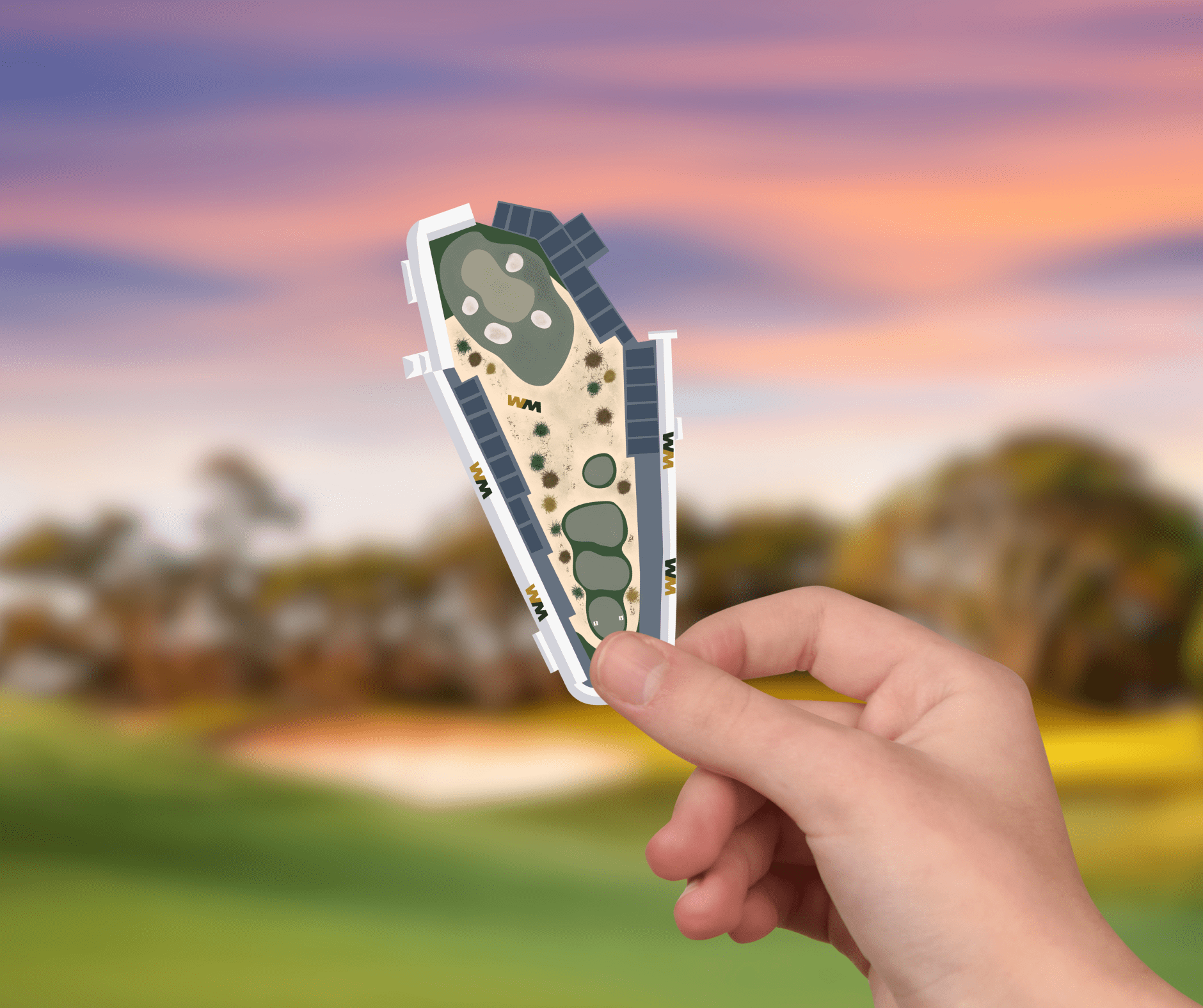 Scottsdale Hole 16 Golf Sticker - Links & Legends