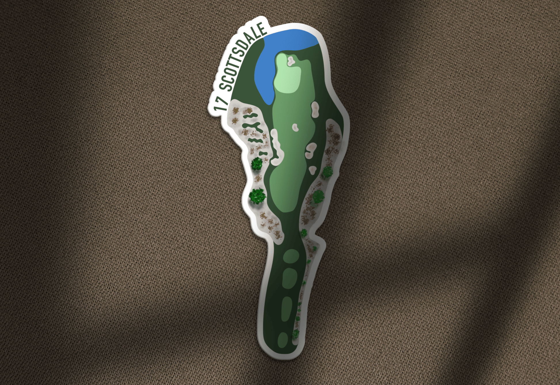 Scottsdale Hole 17 Golf Sticker - Links & Legends