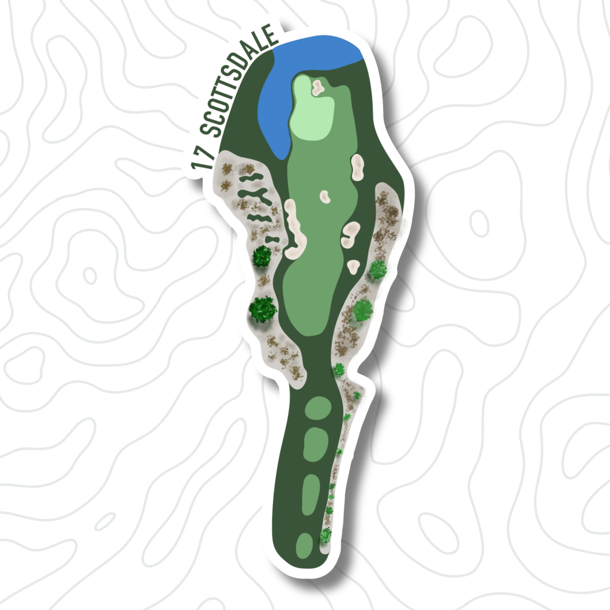 Scottsdale Golf Course Sticker Bundle (4 - Pack) - Links & Legends