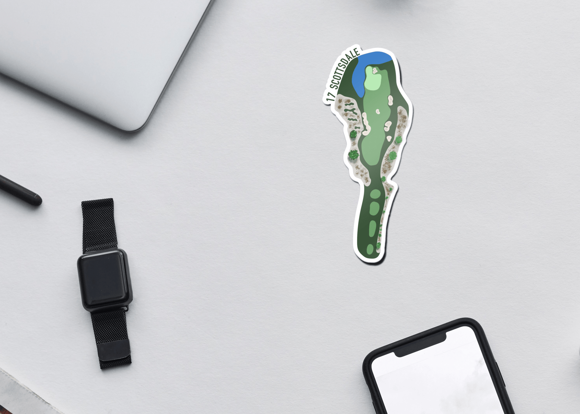 Scottsdale Hole 17 Golf Sticker - Links & Legends