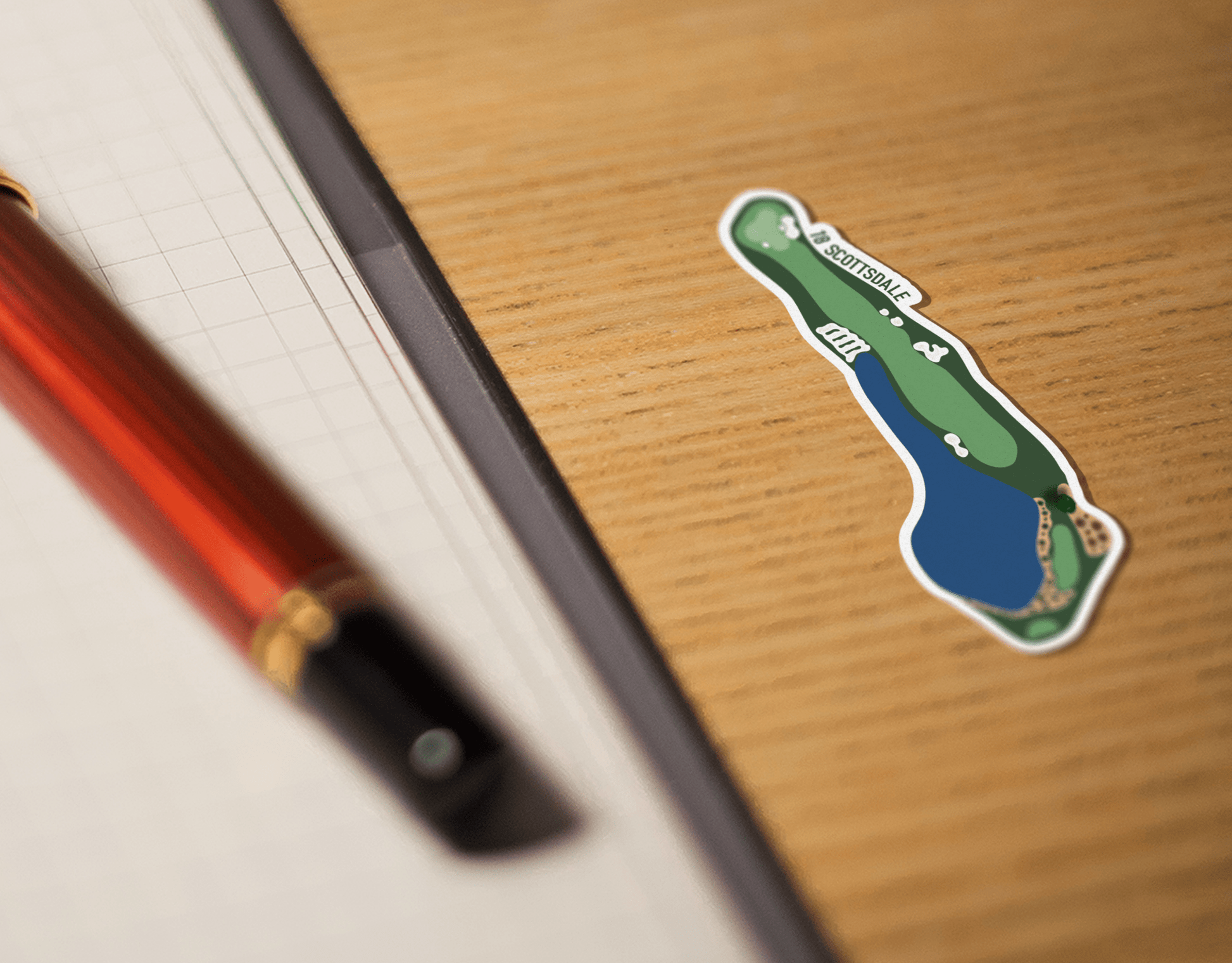 Scottsdale Hole 18 Golf Sticker - Links & Legends