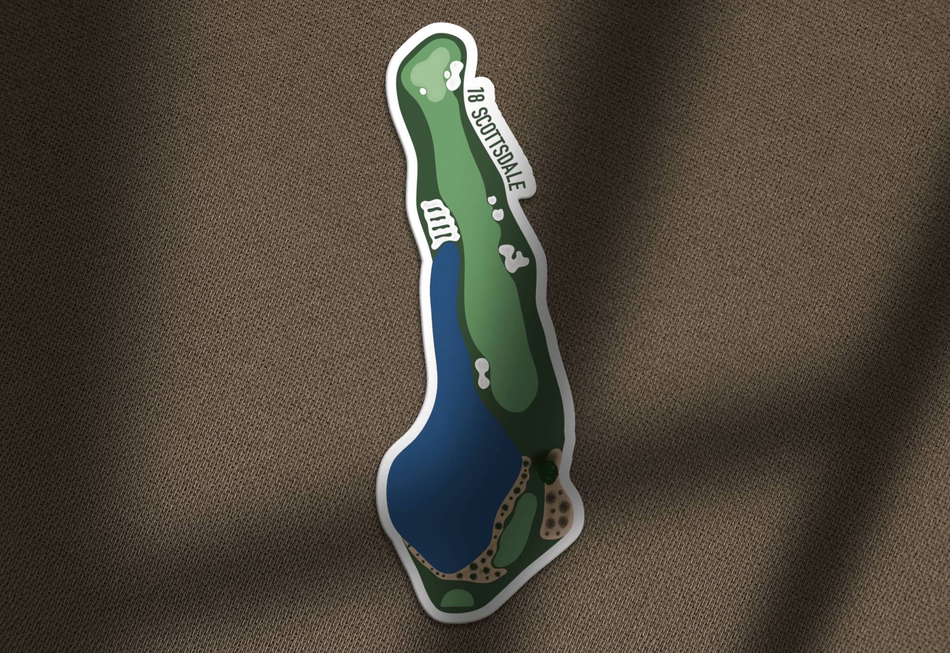 Scottsdale Hole 18 Golf Sticker - Links & Legends