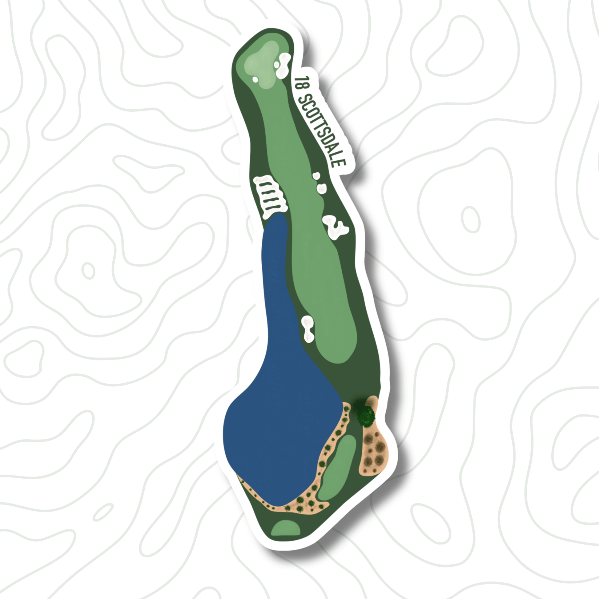 Scottsdale Golf Course Sticker Bundle (4 - Pack) - Links & Legends