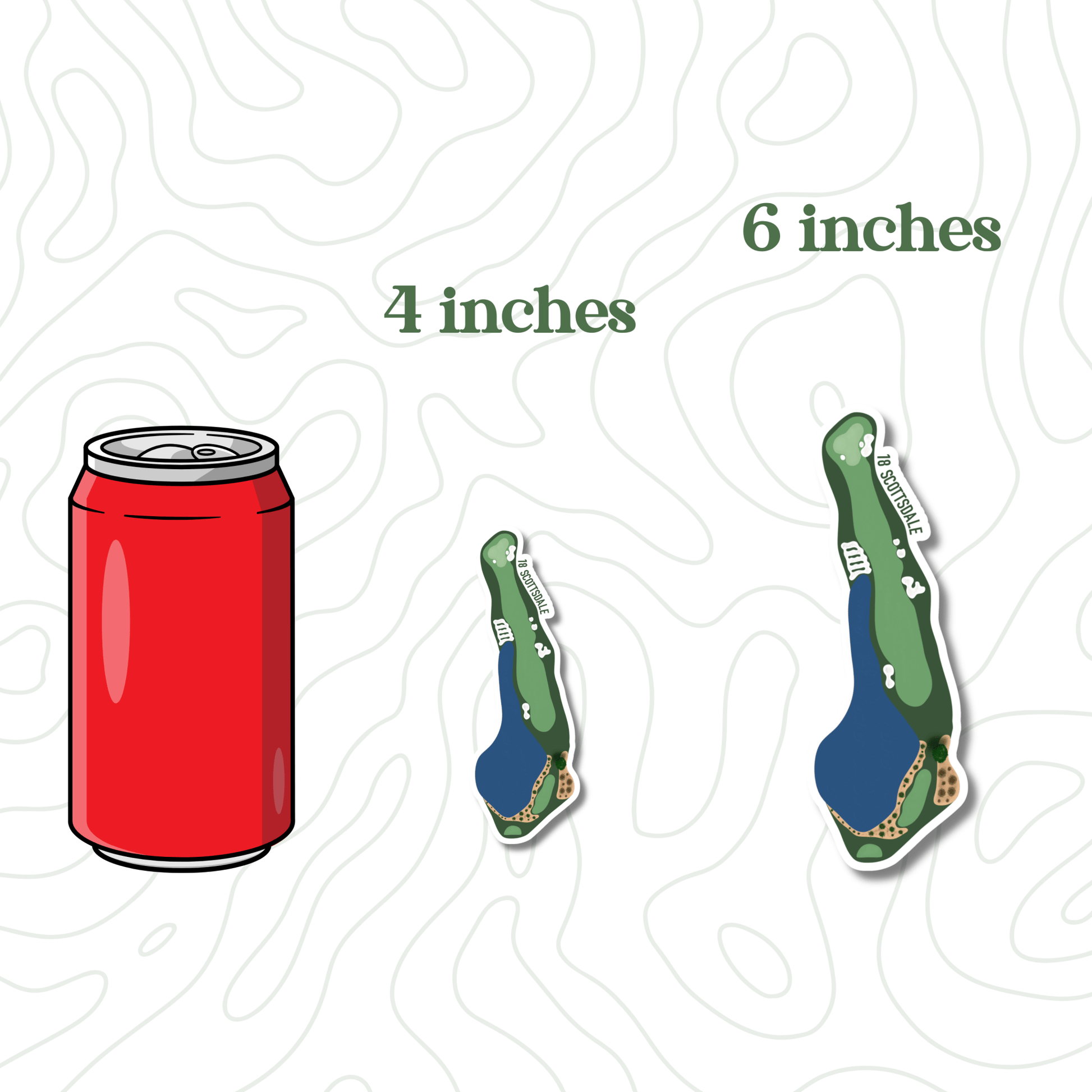 Scottsdale Hole 18 Golf Sticker - Links & Legends