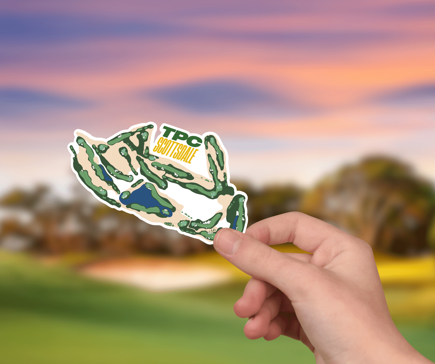 Scottsdale Course Layout Sticker - Links & Legends