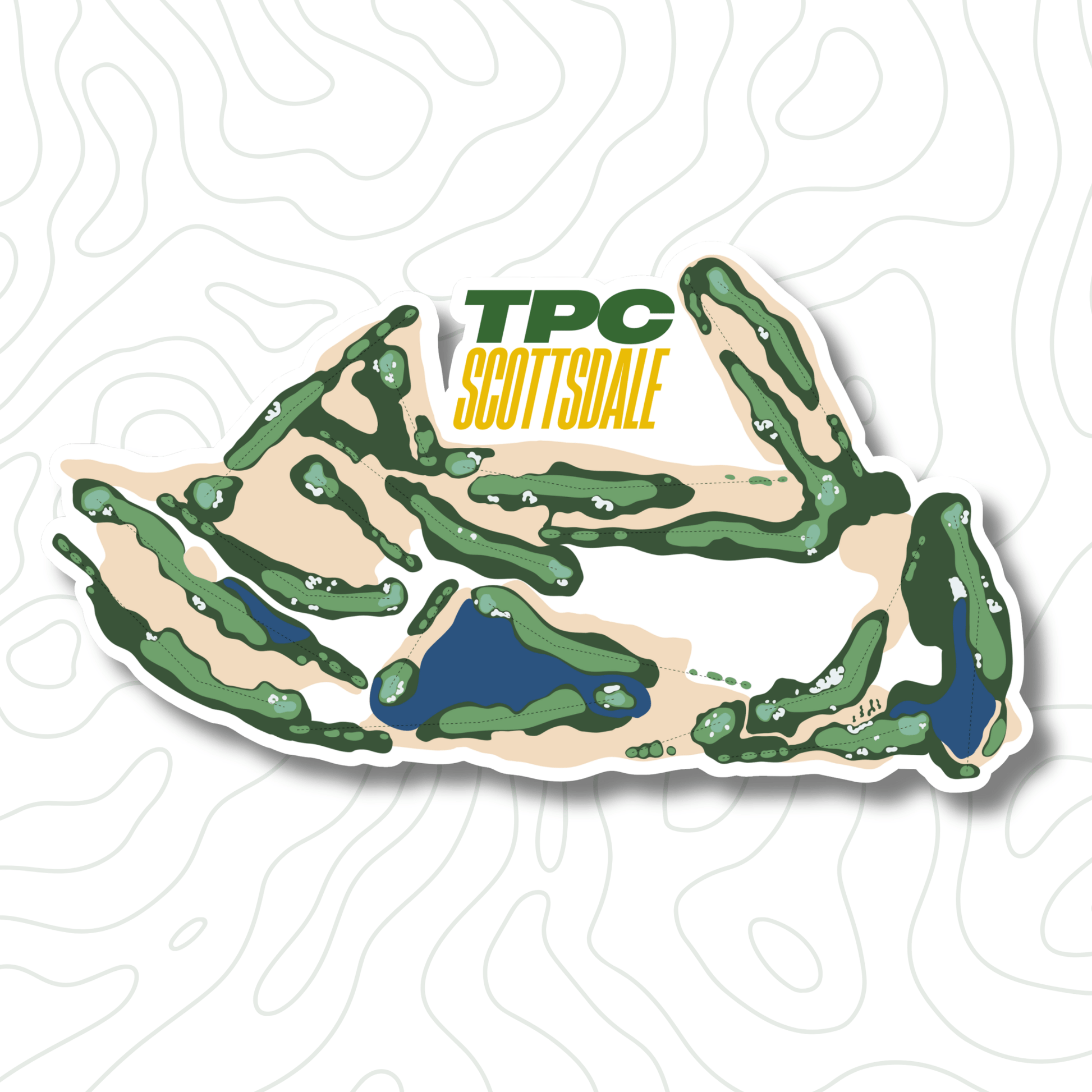 Scottsdale Golf Course Sticker Bundle (4 - Pack) - Links & Legends