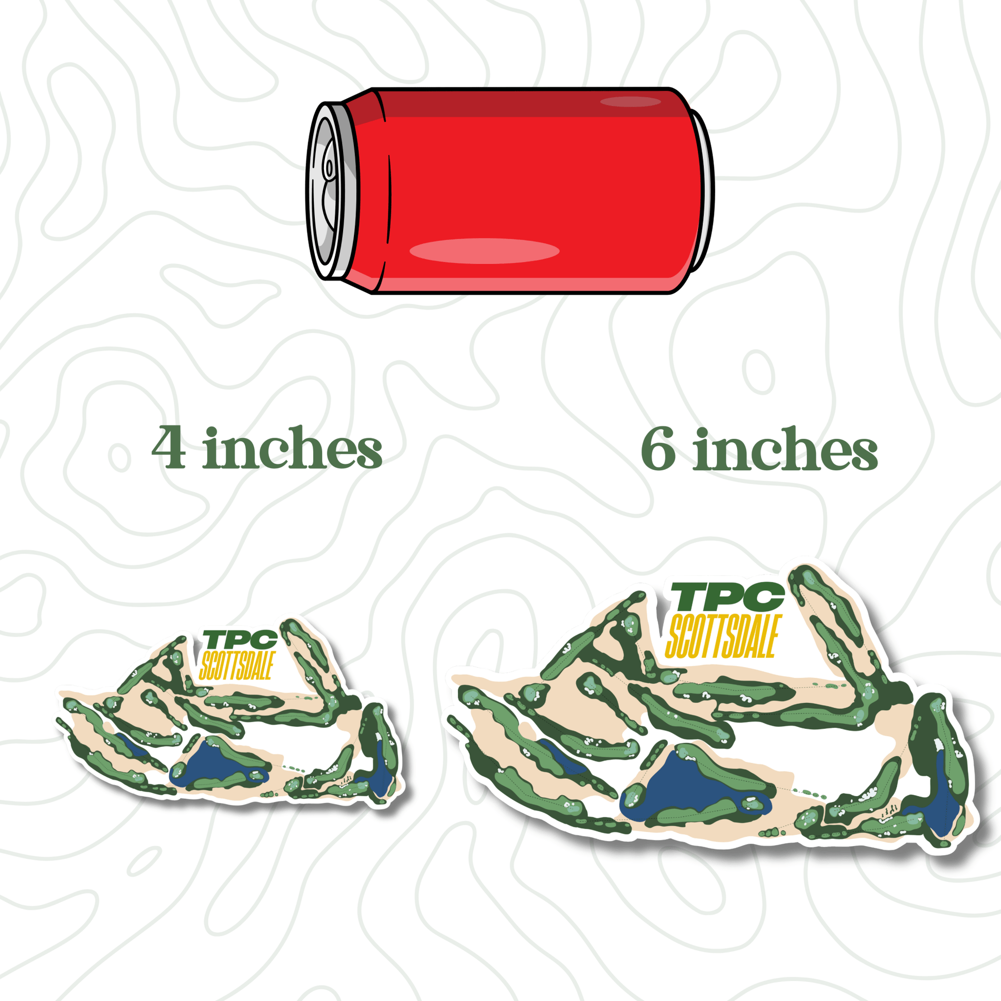Scottsdale Course Layout Sticker - Links & Legends