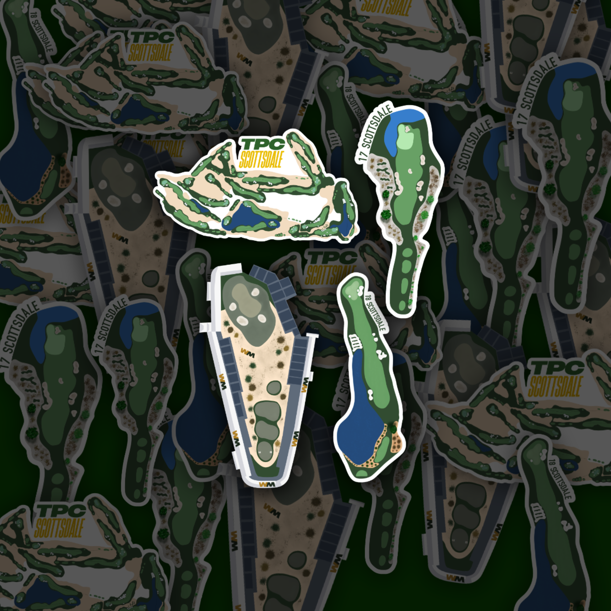 Custom Golf Sticker 5-Pack