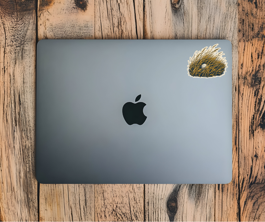 Shinnecock fescue golf sticker on laptop