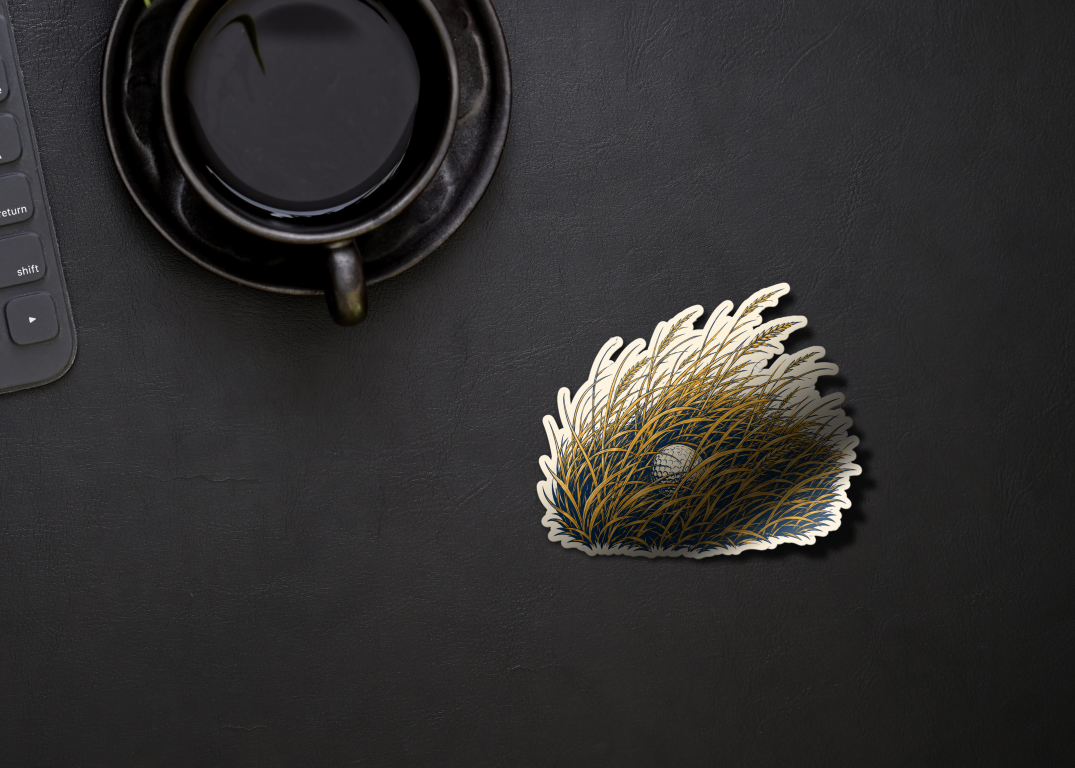 Shinnecock fescue golf sticker lifestyle 2