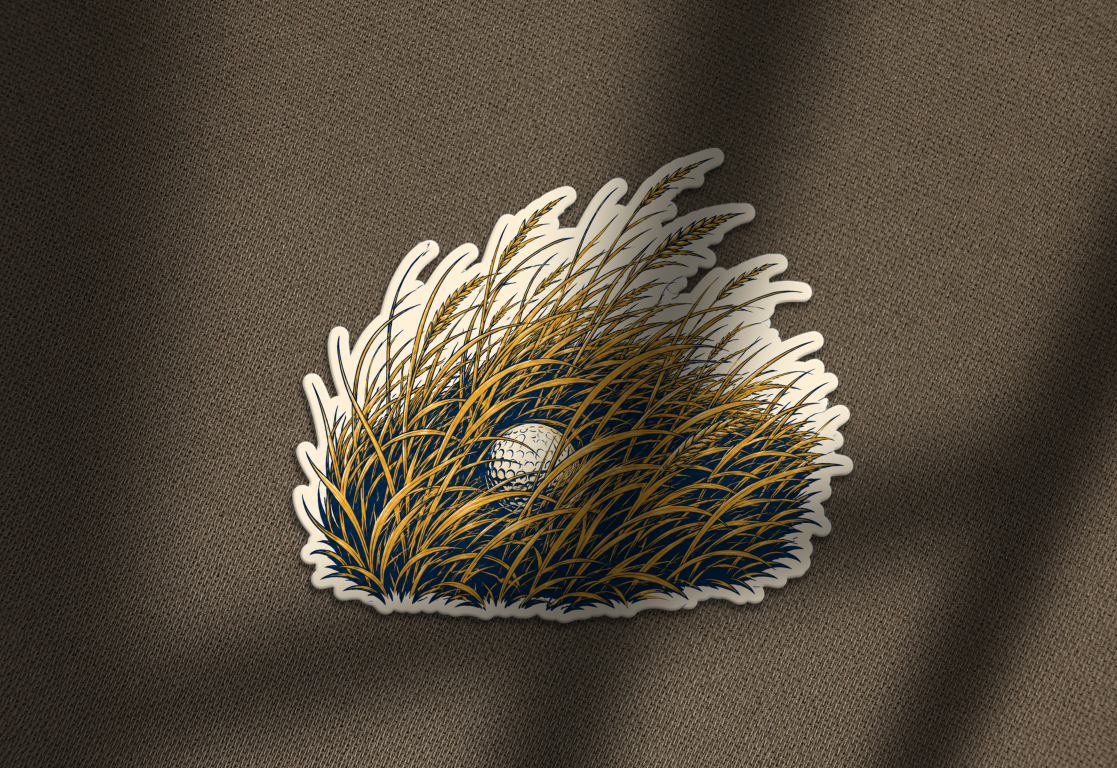 Shinnecock fescue golf sticker lifestyle 3