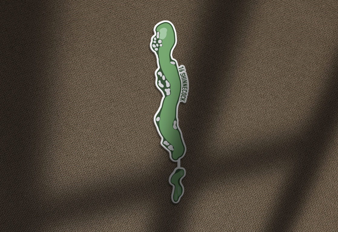 Shinnecock Hills Hole 16 sticker lifestyle 3